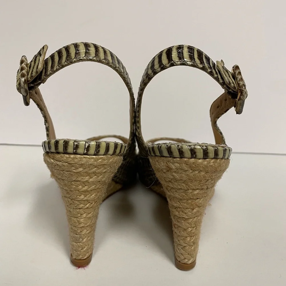 Christian Louboutin Snake Wedge espadrille Sandals 37